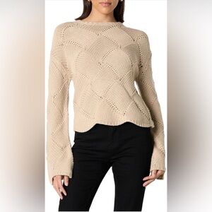 The Drop Katia Knit Bell Sleeve Sweater
